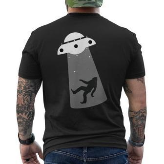 Bigfoot Ufo Sasquatch Humor Aliens Men's T-shirt Back Print - Monsterry UK