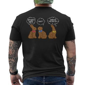 Bitten Chocolate Bunny Easter Where Did You Guys Go Men's T-shirt Back Print | Seseable CA
