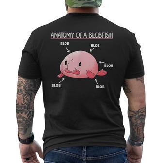 Blobfish Statement Anatomy Of Blobfish Men's T-shirt Back Print - Monsterry