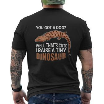 Blue Tongued Skink Pet Lizard Lover Reptile Idea Mens Back Print T-shirt - Thegiftio UK