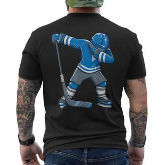 Boy Kid Ice Hockey Dab Apparel Dabbing Player Youth Men's T-shirt Back Print - Monsterry UK