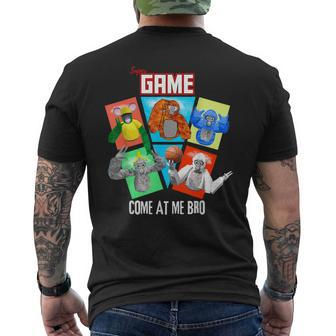Come At Me Bro Gorilla Gamer Monke Tag Vr Men's T-shirt Back Print - Seseable
