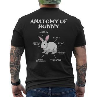 Bunny Rabbit Anatomy Cute Rabbit Humor Joke Men's T-shirt Back Print - Thegiftio UK