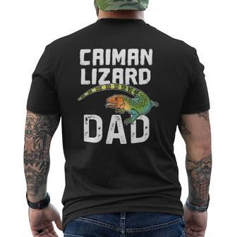 Caiman Lizard Dad Water Tegu Dracaena Reptile Mens Back Print T-shirt | Mazezy AU