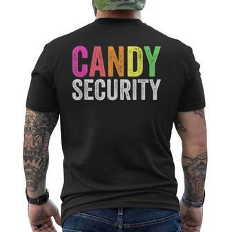 Candy Security Halloween Costume Mens Back Print T-shirt - Thegiftio UK