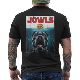 Cane Corso Jowls Top Drool Burger Dog Mom Dog Dad Men's T-shirt Back Print - Seseable