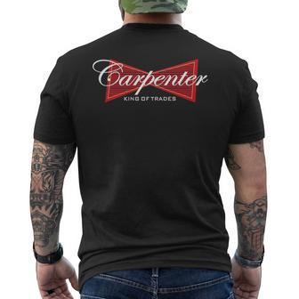 Carpenter King Of Trades Men's T-shirt Back Print | Mazezy