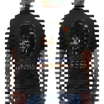 Cat Solar Eclipse 2024 Total Eclipse Phases Men's T-shirt Back Print - Thegiftio