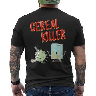 Cereal Killer Food Graphic Novelty Men's T-shirt Back Print - Monsterry