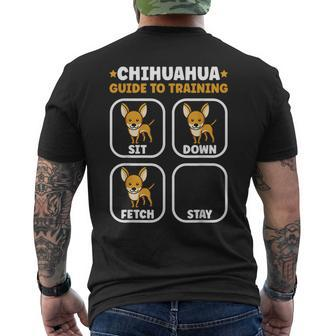 Chihuahua Guide To Training Dog Owner Chihuahua Men's T-shirt Back Print - Seseable