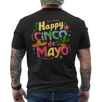 Cinco De Mayo Lets Fiesta Squad 5 De Mayo Men's T-shirt Back Print | Mazezy