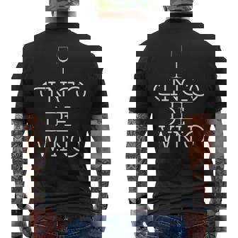 Cinco De Mayo Cinco De Wino For Wine Lovers Mens Back Print T-shirt - Thegiftio