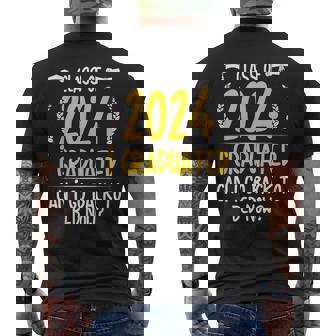 Class Of 2024 I Graduated Can I Go Back To Bed Now Men's T-shirt Back Print - Seseable