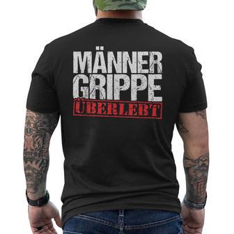 Cold Schnupfen Krank Flu T-Shirt mit Rückendruck - Seseable