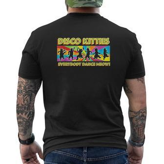 Cool Disco Kitties Everybody Dance Meow Cat Lovers Mens Back Print T-shirt - Thegiftio UK