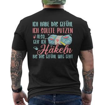 Crocheting T-Shirt mit Rückendruck - Geschenkecke