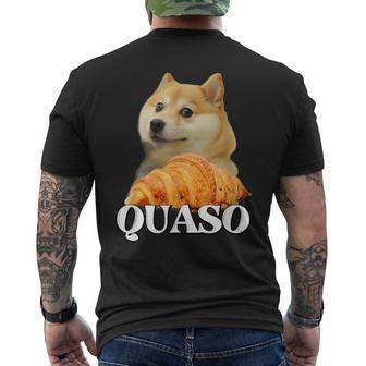 Croissant Quaso Meme Croissant Dog Meme T-Shirt mit Rückendruck - Seseable