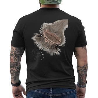 Curious Ostrich Men's T-shirt Back Print - Monsterry