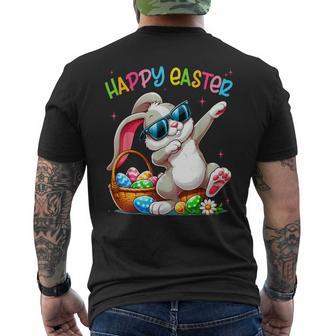 Dabbing Bunny Easter Happy Easter For Boys Girls Adult Men's T-shirt Back Print | Mazezy