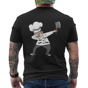 Dabbing Chef Dab Chef Dad Mens Back Print T-shirt | Mazezy