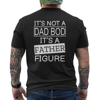 Dad Bod Figure Father's Day Mens Back Print T-shirt | Mazezy