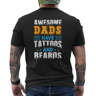 Dad Daddy Husband Father Mens Back Print T-shirt | Mazezy