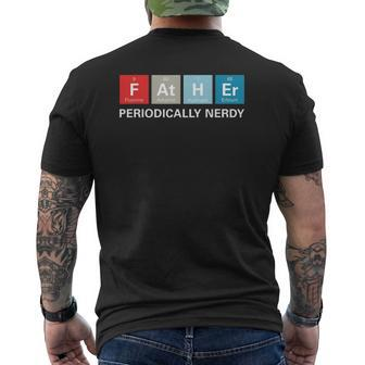 Dad Father's Day Periodic Table Nerdy Tee Mens Back Print T-shirt | Mazezy AU