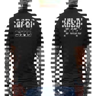 Dance Dad Competition Proud Dance Dad Father's Day Men Men's T-shirt Back Print | Mazezy