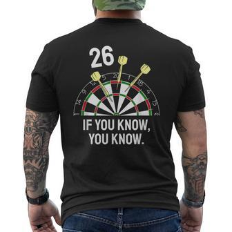 Dart Hobby 26 Dartboard Darts Men's T-shirt Back Print - Thegiftio UK