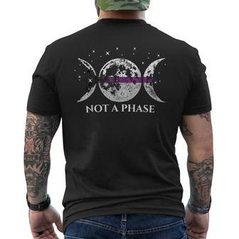 Demisexual Pride Flag Not A Phase Men's T-shirt Back Print - Monsterry