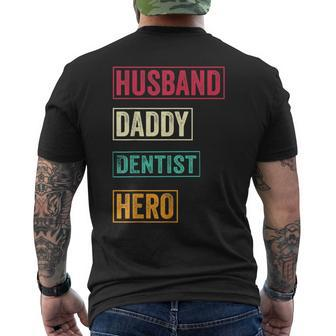 Dentist Dad Dentist Father's Day Men's T-shirt Back Print - Monsterry