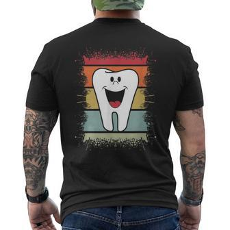 Dentist Dental Hygienist Dentist Office Smiling Tooth Men's T-shirt Back Print - Monsterry UK