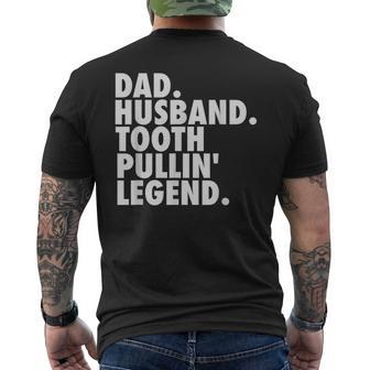 Dentist Son Husband Dad Boss Men's T-shirt Back Print - Monsterry CA
