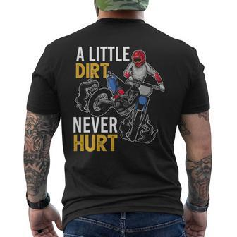 Dirt Bike For Kids Boys Girls Motorbike Racing Men's T-shirt Back Print | Mazezy