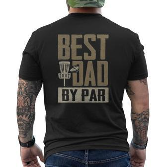 Disc Golf Dad Father's Day Disc Golfing Mens Back Print T-shirt | Mazezy