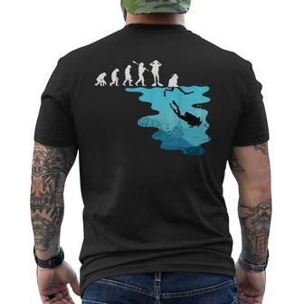 Diving Diver Scuba Diving Men's T-shirt Back Print - Seseable