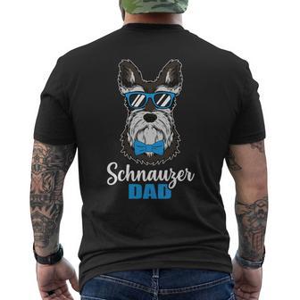 Dog Dad Dwarf Schnauzer Dog Long-Sleeved T-Shirt mit Rückendruck - Geschenkecke