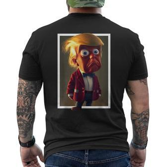 Donald Trump Cartoon Usa President Merch Humor Stuff Men's T-shirt Back Print - Thegiftio UK