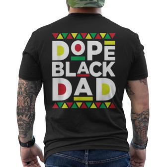 Dope Black Dad Black Fathers Matter For Men Men's T-shirt Back Print - Monsterry UK