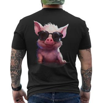 Dressed Up Pig Men's T-shirt Back Print - Thegiftio UK