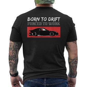 Drift Car Racing Drifting Men's T-shirt Back Print - Monsterry AU