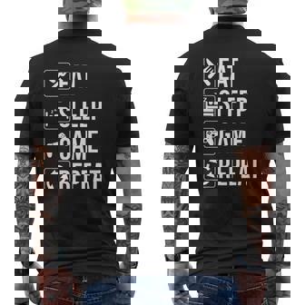 Eat Sleep Game Repeatfor Video Games Lovers Mens Back Print T-shirt - Thegiftio