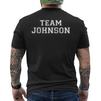 Family Sports Team Johnson Last Name Johnson Men's T-shirt Back Print - Seseable