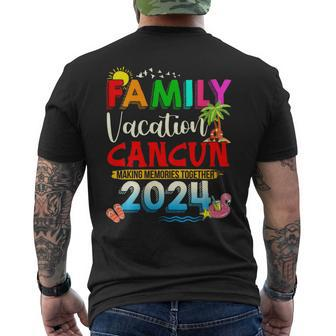 Family Vacation Cancun 2024 Making Memories Together Men's T-shirt Back Print | Mazezy CA