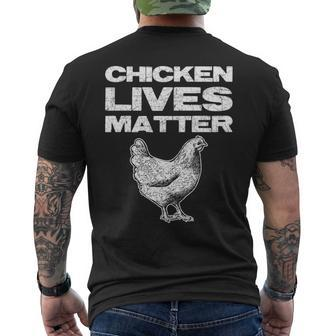 Farm Animal Bird Chicken Men's T-shirt Back Print | Mazezy