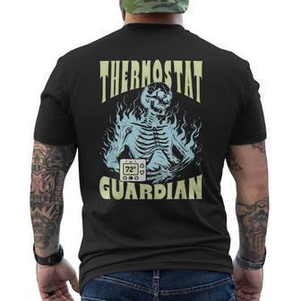 Father's Day Guardian Of The Thermostat Men's T-shirt Back Print - Monsterry CA