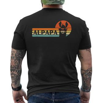 Father's Day Papa Birthday Retro Alpapa Pun Merch Men's T-shirt Back Print - Thegiftio UK