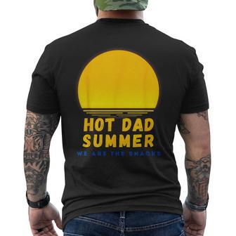 Father's Day Quote Hot Dad Summer Sunset Cool Grandpa Men's T-shirt Back Print - Thegiftio UK