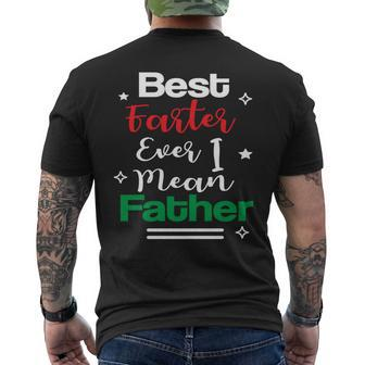 Father's Day World's Greatest Farter I Mean Father Men's T-shirt Back Print - Thegiftio UK