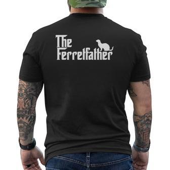 Ferret Owner The Ferret Father Dad Mens Back Print T-shirt | Mazezy
